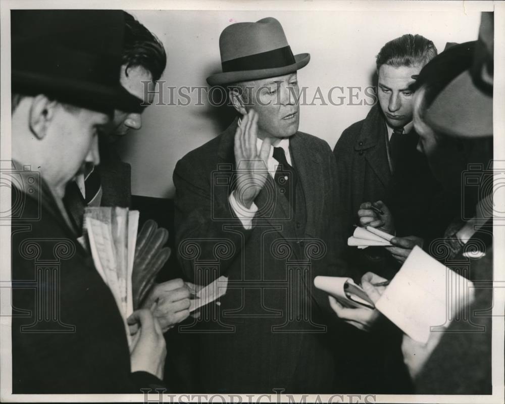 1940 Press Photo William C Bullitt US Ambassador to France - Historic Images