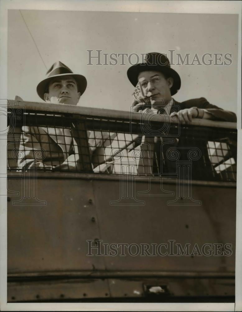 1938 Press Photo Frank Roosevelt, son of President on right - Historic Images