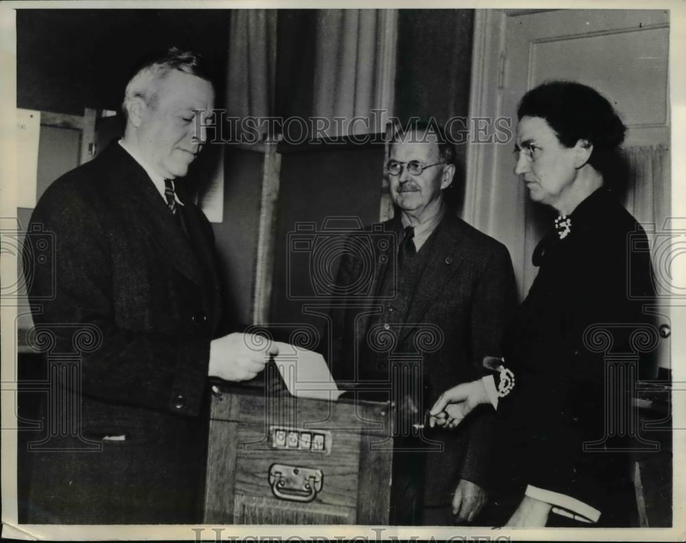 1936 Press Photo Joseph B Ely Former Governor of Massachusetts - Historic Images