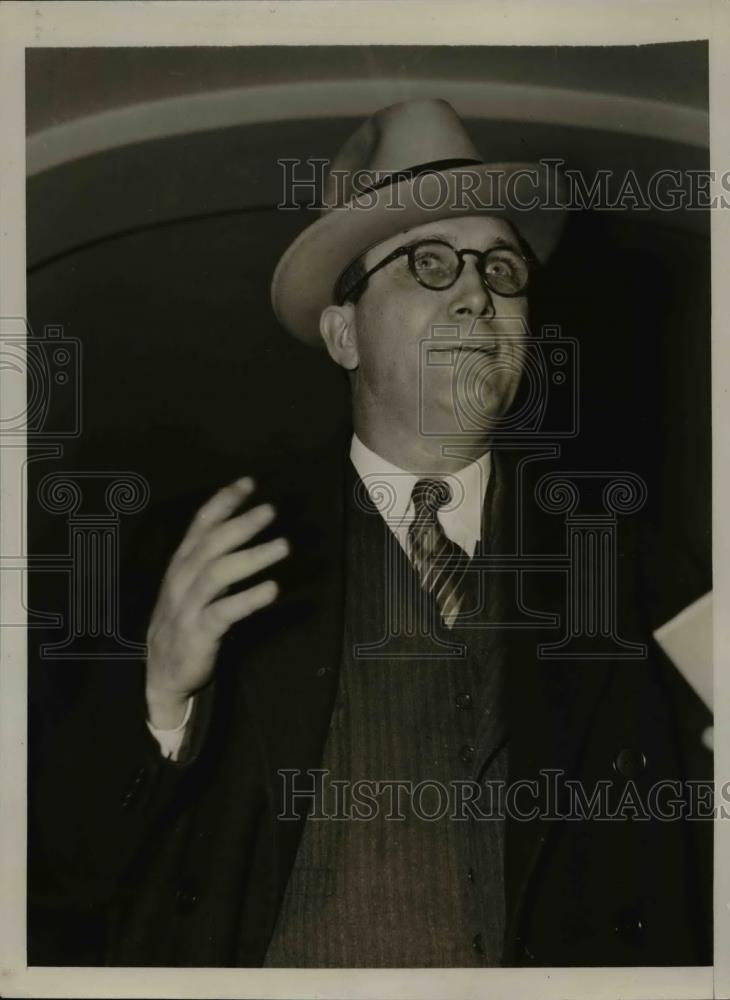 1938 Press Photo Wendell L. Willkie, President Commonwealth and Southern Corp. - Historic Images