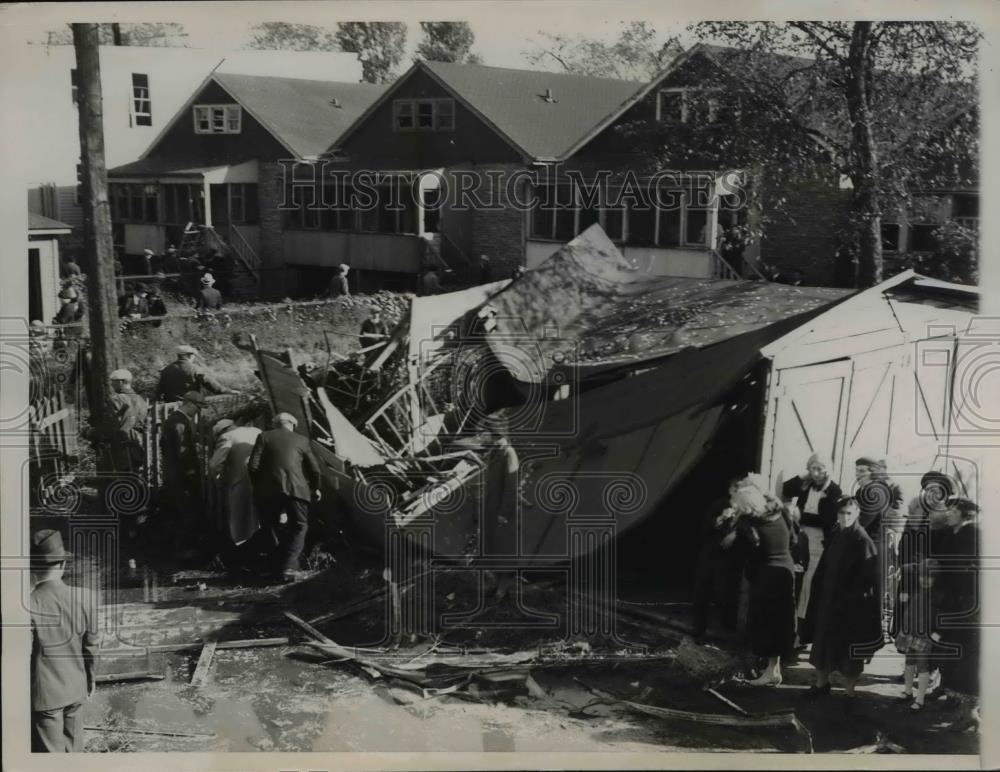 1935 Press Photo of the aftermath of a the Soya Products plant explosion in - Historic Images