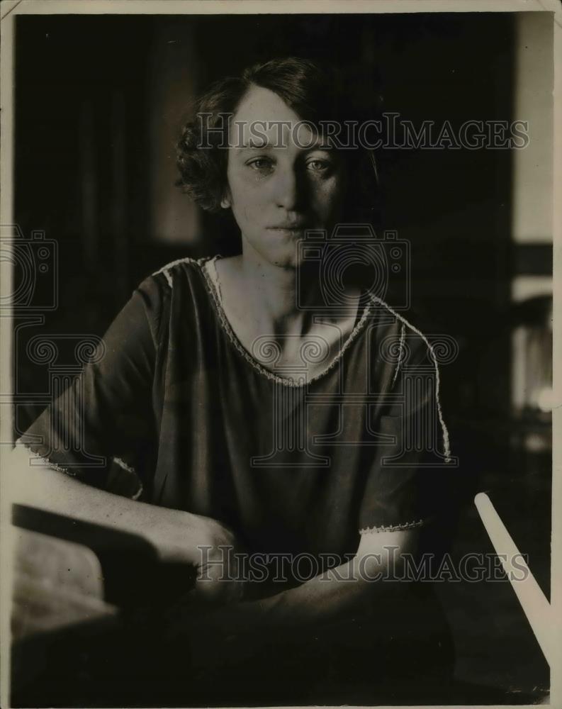 1924 Press Photo Mina Egbert, Hallock murdere - Historic Images