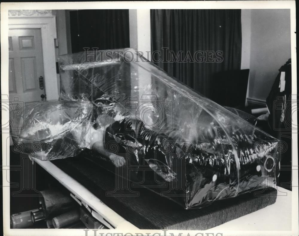 1965 Press Photo Plastic Bag Containing Person is Saving Lives - Historic Images