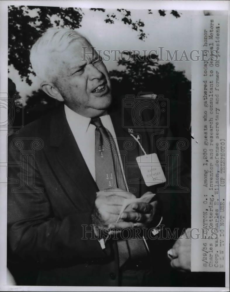 1965 Press Photo Defense Secretary Charles E Wilson - Historic Images