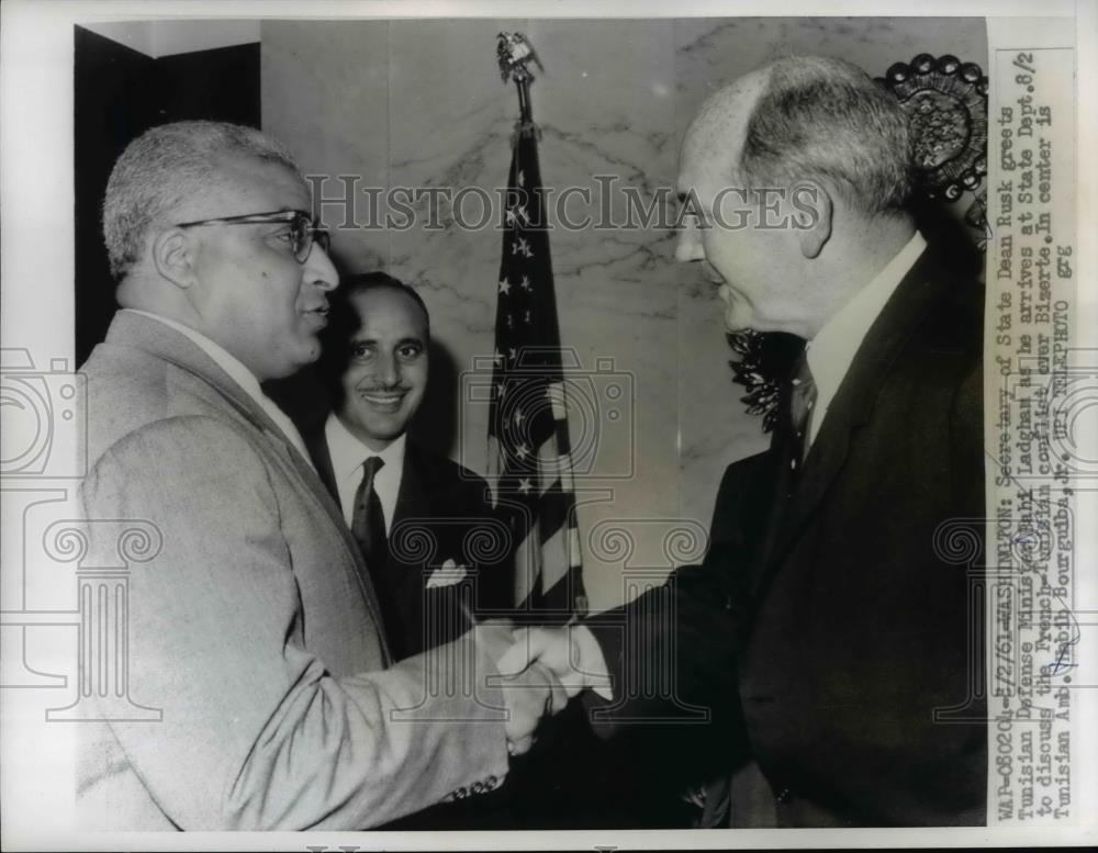 1961 Press Photo Sec Of State Dean Rusk Soviet Minister Andred Gromyko - Historic Images