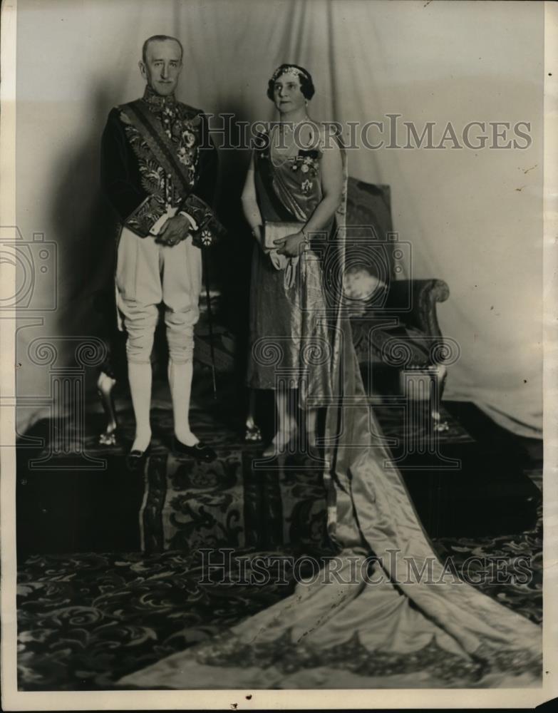 1929 Press Photo Ottawa Canada Viscount &amp; Viscountess Wellingden - Historic Images