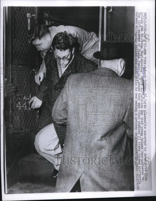 1957 Press Photo Robert Gelman Confessed to Murder ofDiana Pennella - Historic Images