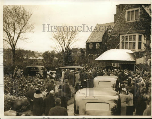 1936 Press Photo Senator Conyers funeral at Birmingham park - Historic Images