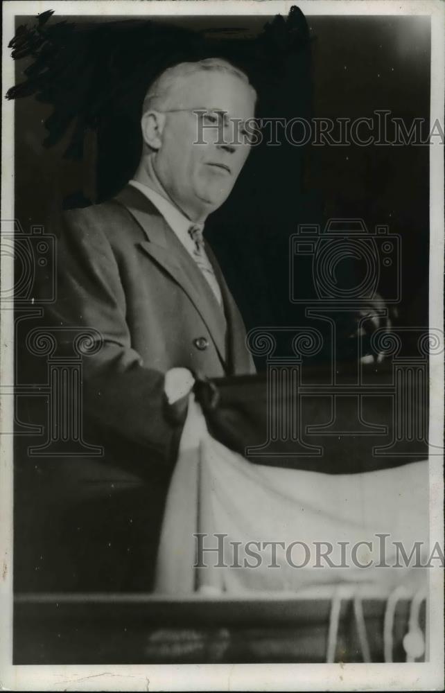 1944 Press Photo Earl Warren VP nominee, Republican National Conven. Chicago - Historic Images