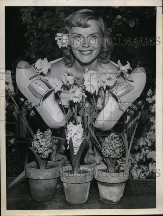 1951 Press Photo Southern California Spring Flower & Garden Show in Pasedena - Historic Images