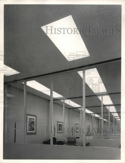 1962 Press Photo An air conditioned room with a unique air-diffusion system - Historic Images