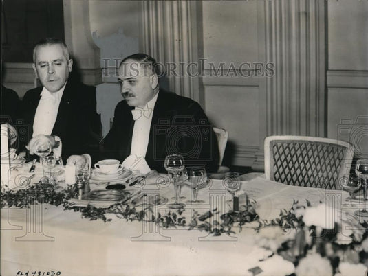 1938 Press Photo London, England Count Edward Raczinski and M Malsky - Historic Images