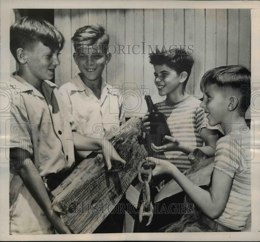 1948 Press Photo Richard Lake, Allen Gardner, Wayne Croce & Kenneth Kennedy - Historic Images
