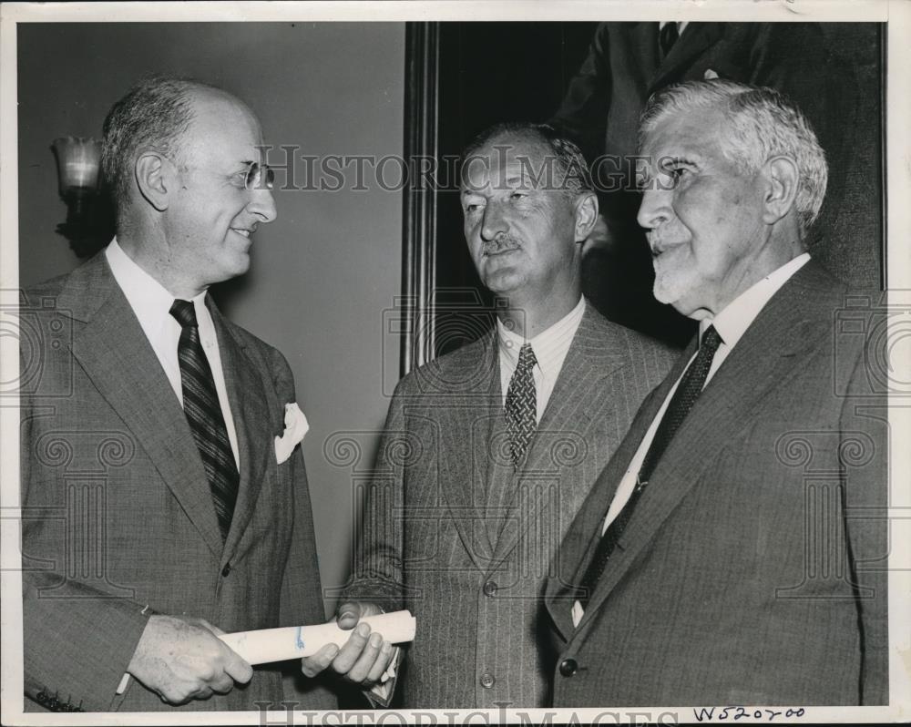 1939 Press Photo DC Treas, Secy H Morgenthau ,Basil Harrism James Moyke - Historic Images