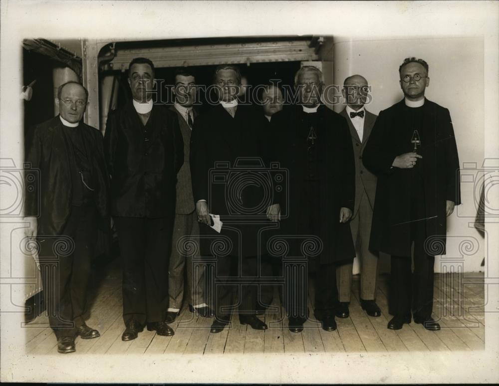 1928 Press Photo Eucharistic Congress E Funlist, F de Grey,Servais,Mikes - Historic Images