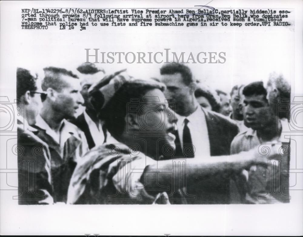 1962 Press Photo Vice Premier Ahmed Ben Bella - Historic Images