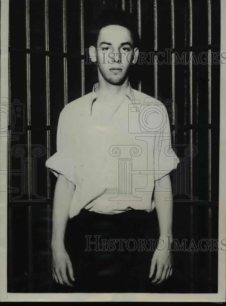 1934 Press Photo John Ketchman admitted to killing John J Simons, St. Louis, Mo. - Historic Images