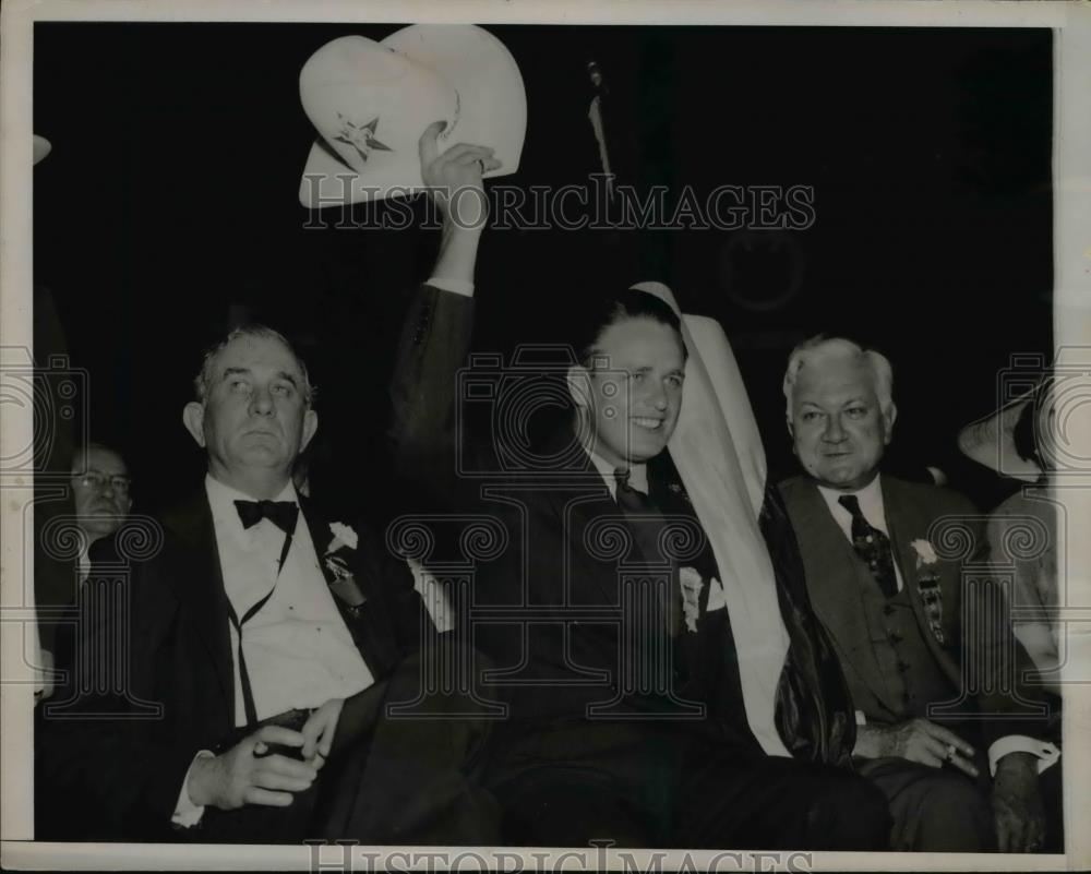 1936 Press Photo Senator Tom Connally Elliott Roosevelt and Roy Miller - Historic Images