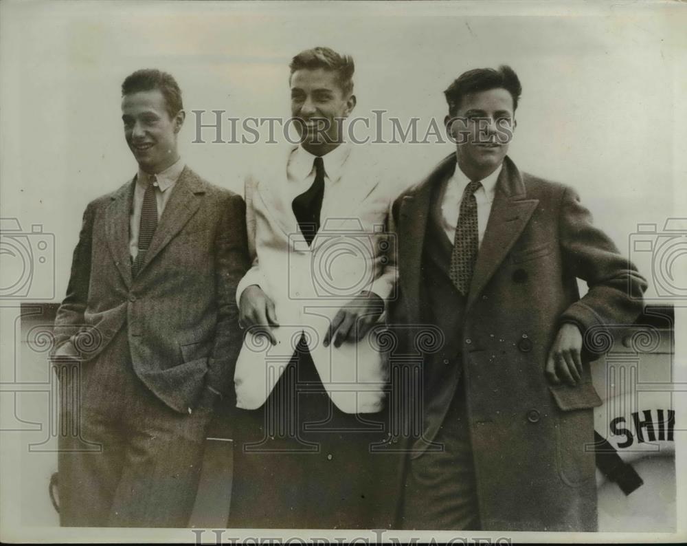 1933 Press Photo Franklin Jr., A.J. Drexell, Paul, Charles Symington - Historic Images