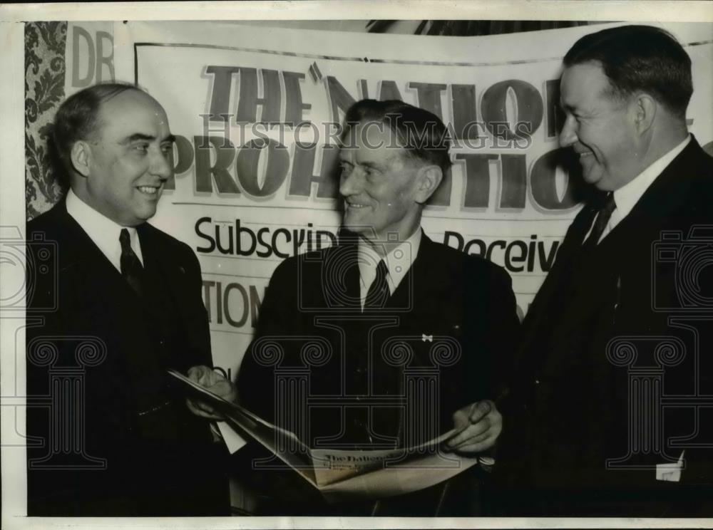 1940 Press Photo D. Colvin, William Urshaw, William F. Varney former presidentia - Historic Images