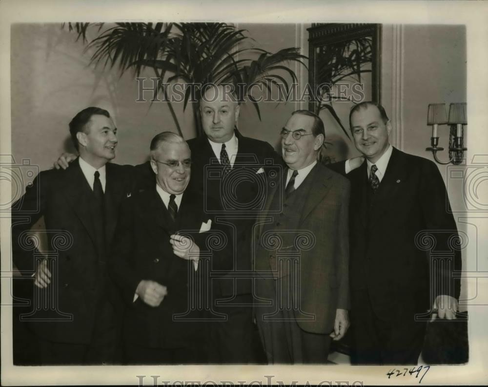 1938 Press Photo Robert Jackson, Mark Graves, James Farley, Tremaine, Bennett Jr - Historic Images