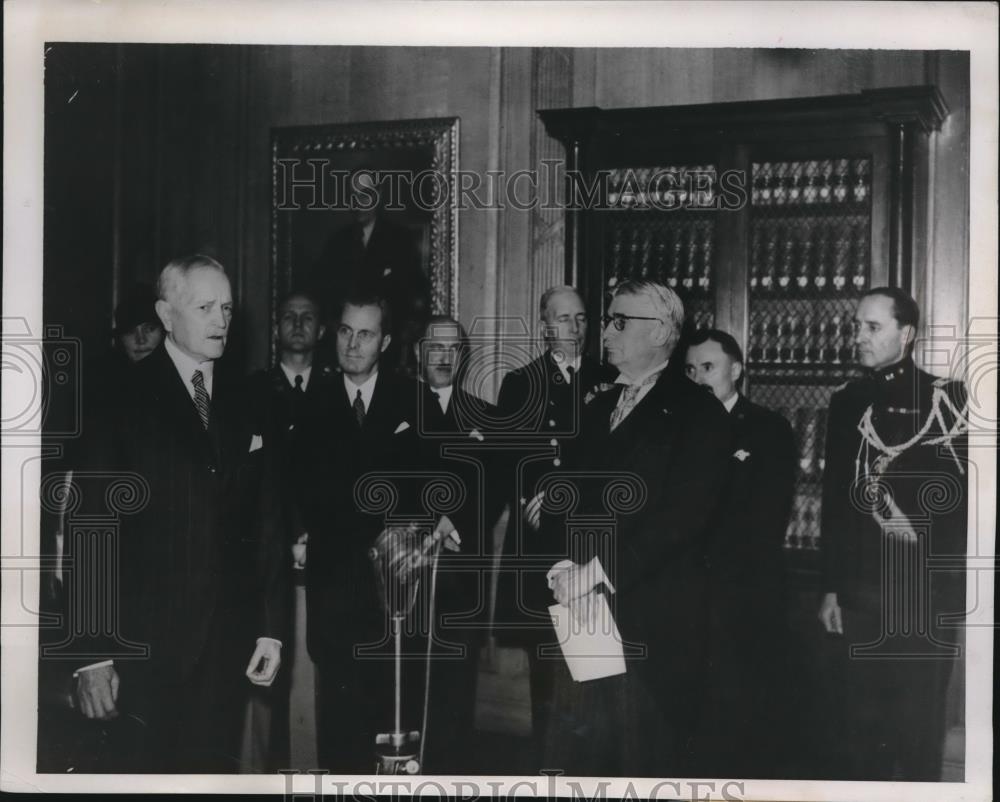 1938 Press Photo Gen. John J Pershing Made Honorary Citizen of Saint-Die - Historic Images