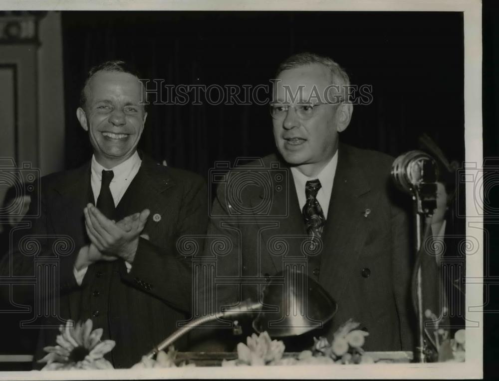 1936 Press Photo Col. Theodore Roosevelt, Gov Landon Republican Womens Club - Historic Images