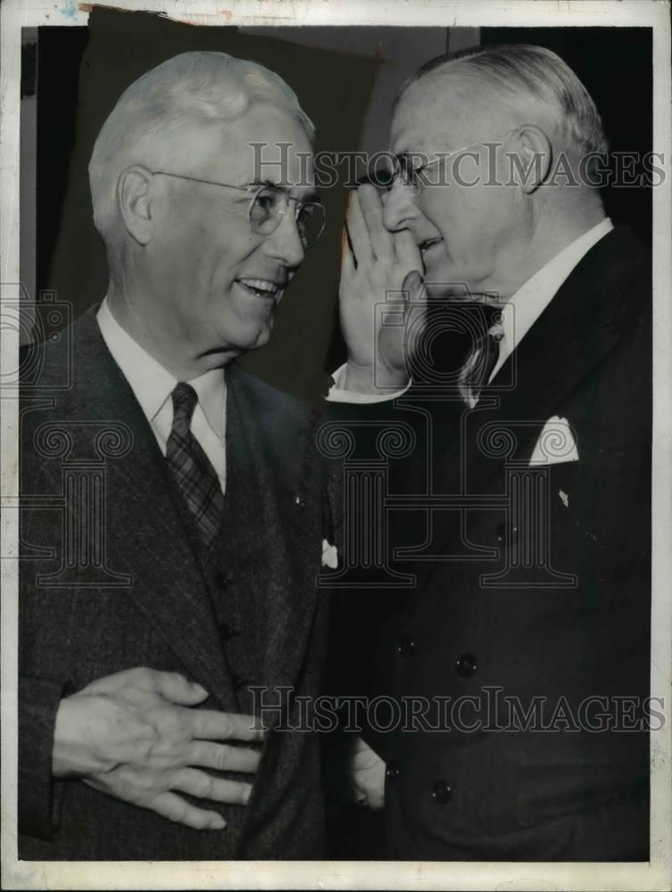 1942 Press Photo Senator Hugh Butler &amp; Frank Gannett of New York at GOP Meeting - Historic Images