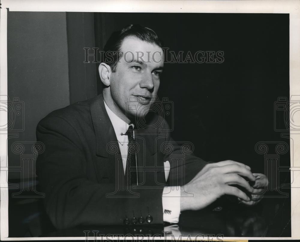 1952 Press Photo Dr John Theodore Rettaliata President Illinois Institute Tech - Historic Images