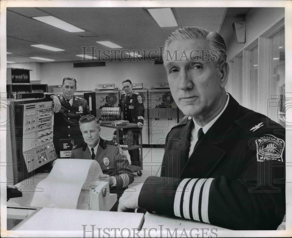 1971 Press Photo Tidewater Virginia Electronic Network for Police Information - Historic Images