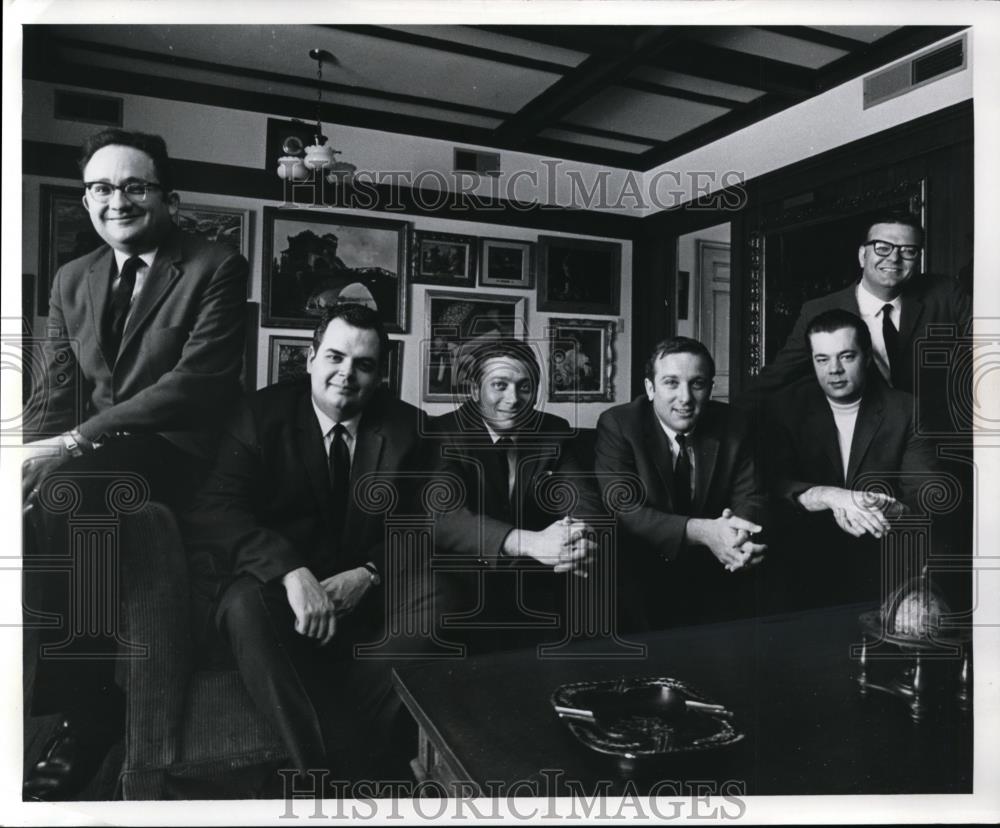 1969 Press Photo B Wolff, B Hamman, B Eisenberg, B Goldman, M Lawrence, J Jacoby - Historic Images