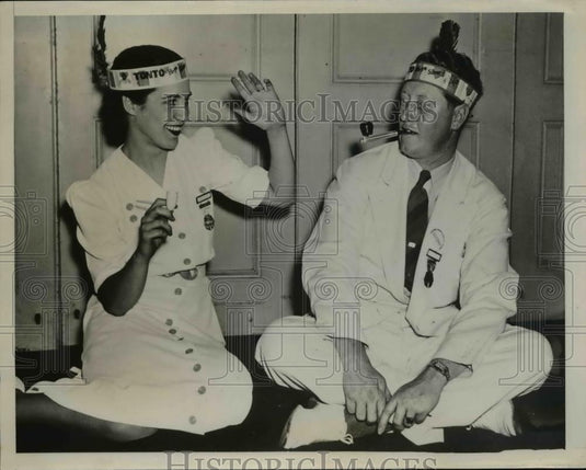 1939 Press Photo of Cecilia Bittner and Allen Moore at the California - Historic Images