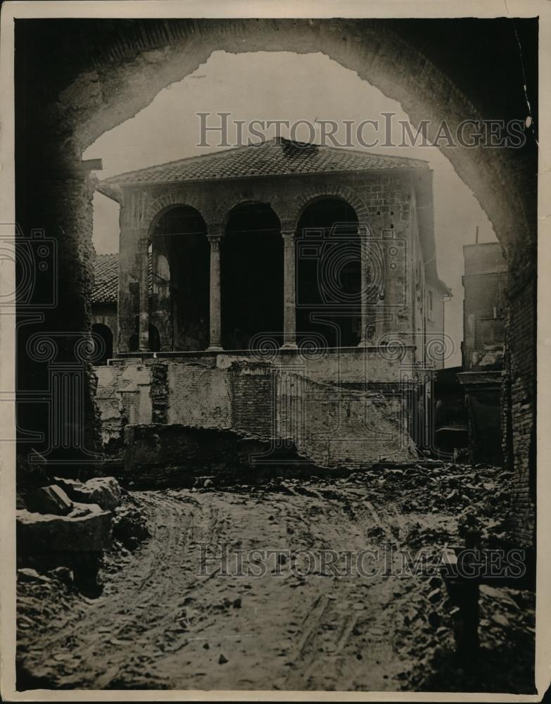 1929 Press Photo Reconstruction of Trojan Forum in Rome Italy - Historic Images