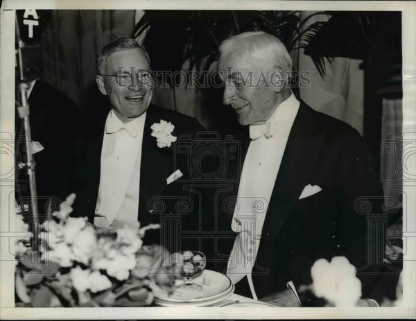 1938 Press Photo Washington DC George C Davis and Cordell Hull ...