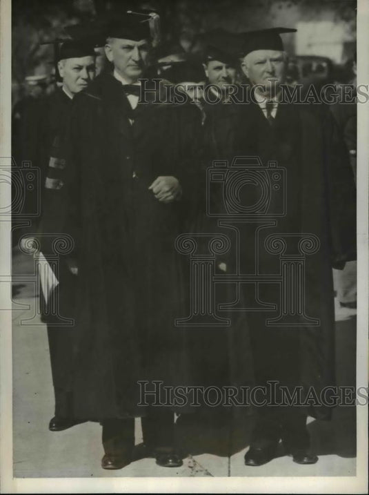 1936 Press Photo John N Garner Given Honorary Degrees By Baylor University - Historic Images
