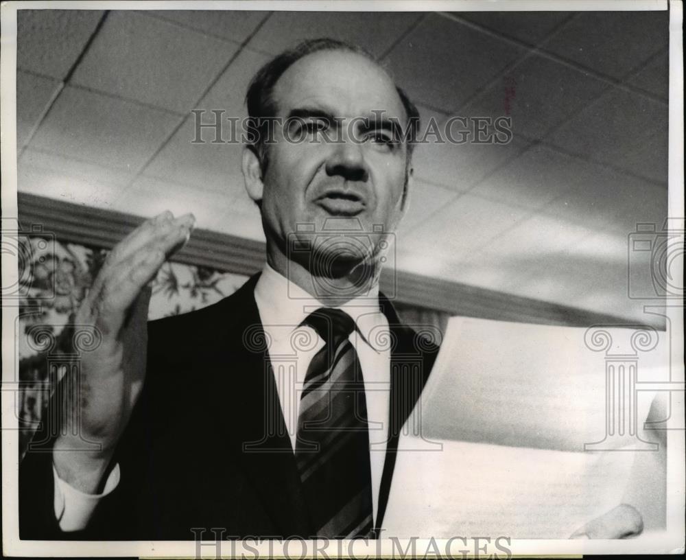 1970 Press Photo Sen. George McGovern Unsuccessful Candidate For Dem. Party - Historic Images