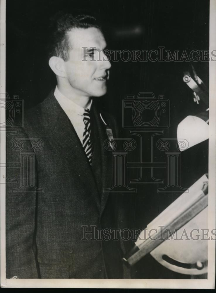 1937 Press Photo J. Lester University of Florida President Future Farmers - Historic Images