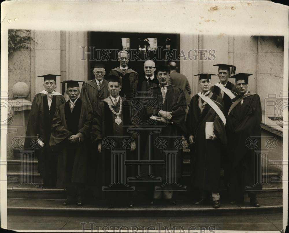 1930 Press Photo Graduating / Commencement Class Exercises at Yale University - Historic Images