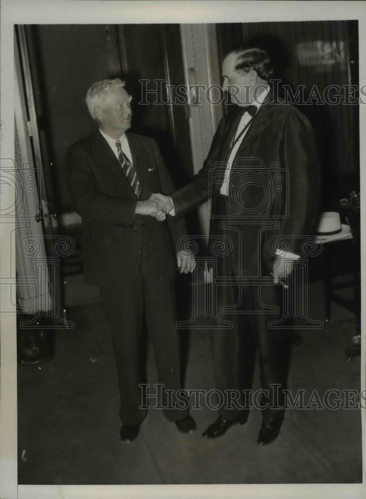 1932 Press Photo Rep. Sam Rayburn announced that Tom Connolly (R) - nee47454 - Historic Images