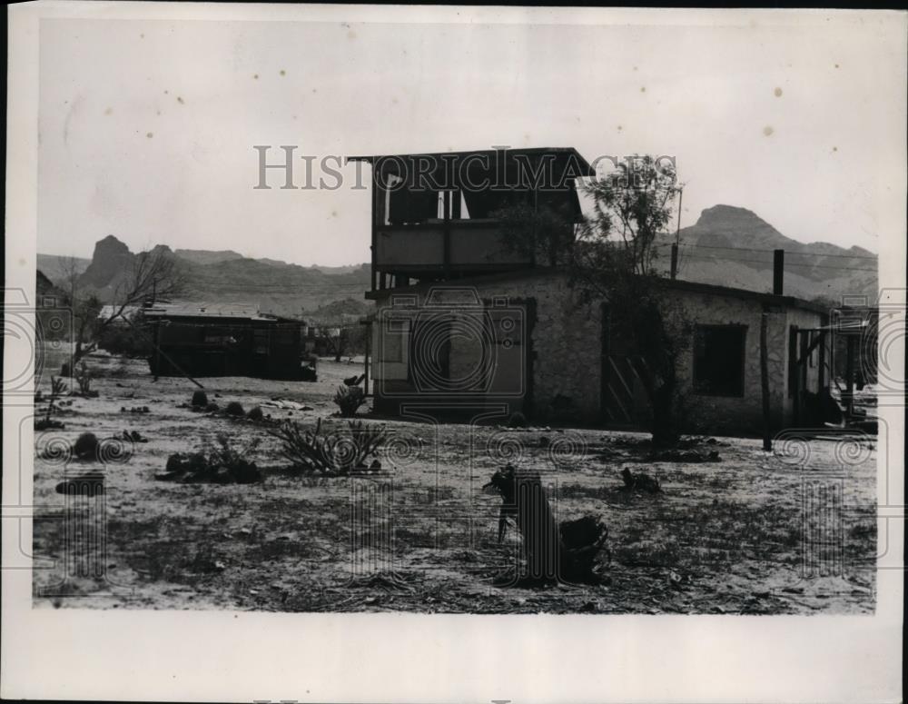 1937 Press Photo Mesquite Flats house with cupola on top - Historic Images