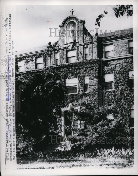 1953 Press Photo Kansas City, Mo Notre Dame de Sion School - Historic Images