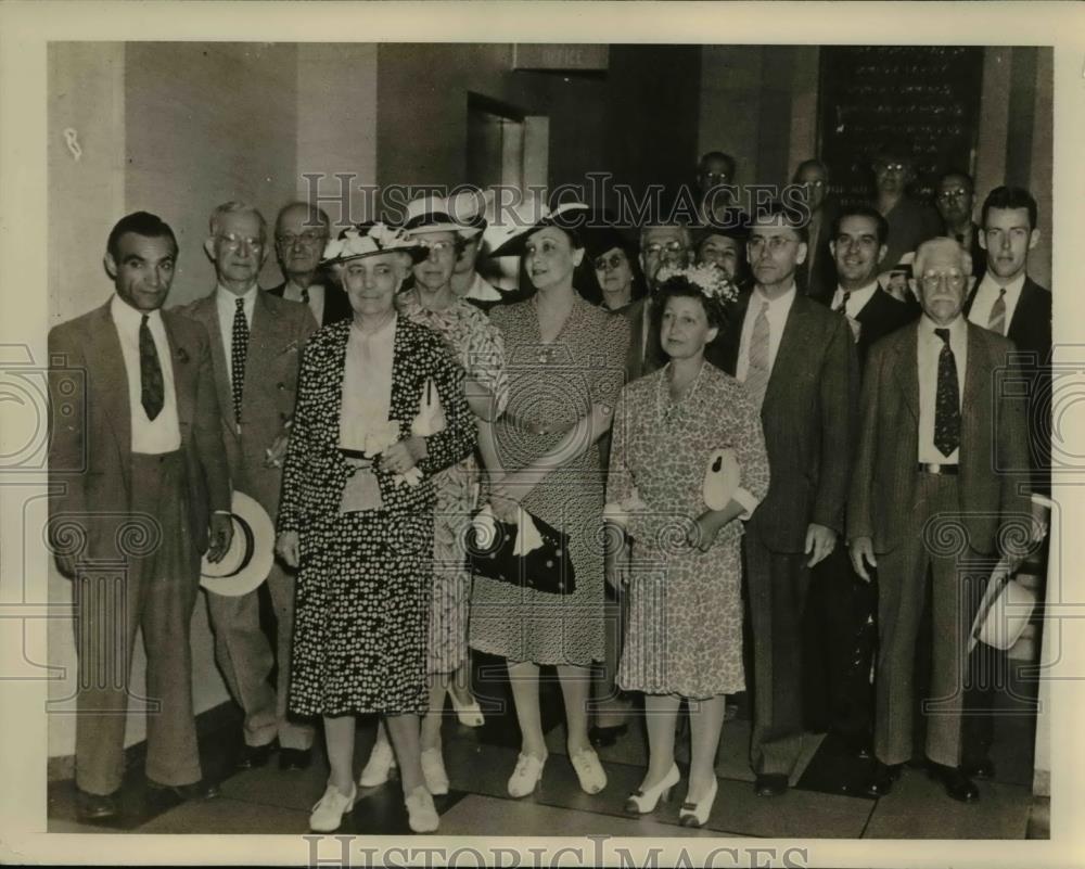 1941 Press Photo Jury of Judge J. Warren Davis, Morgan S. Kaufman Trial - Historic Images