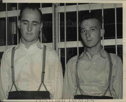 1939 Press Photo Mail Train Robbery Suspects Gerald Montague, Walter Smith - Historic Images