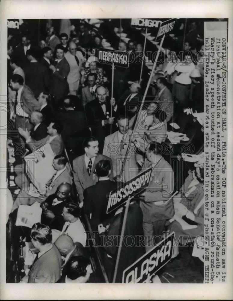 1948 Press Photo GOP National Convention in Philadelphia - Historic Images