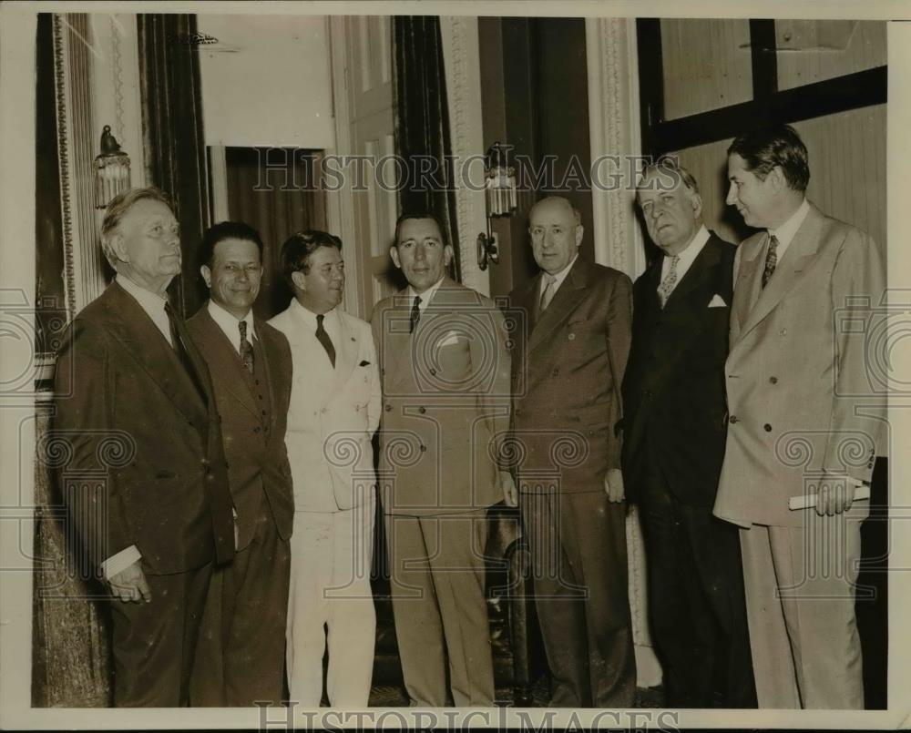 1938 Press Photo Senators Congress Sen. William E. Borah, Allen J.ellender, - Historic Images