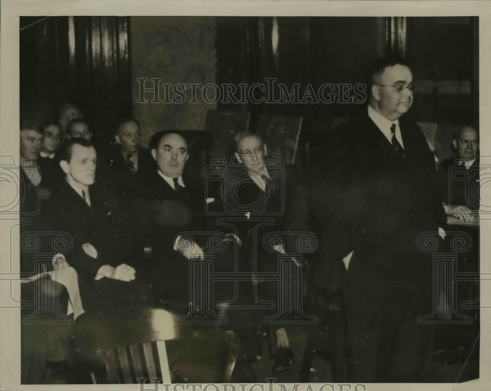 1937 Press Photo Senator Berry, Leslie Morris TVA Supervision - Historic Images