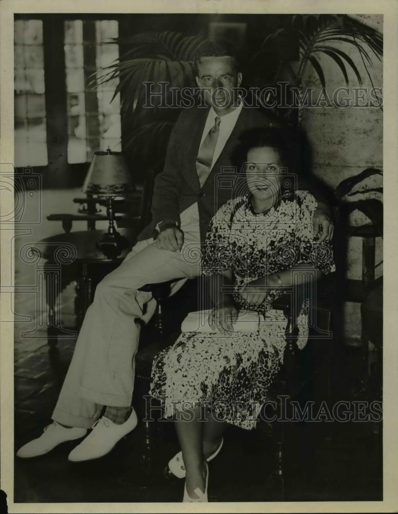 1934 Press Photo Karl Kamrath and Eugenia Sampson - Historic Images