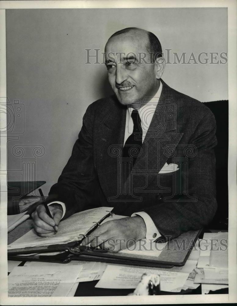 1937 Press Photo Former Assistant Sec. of Labor Edward McGrady. - Historic Images