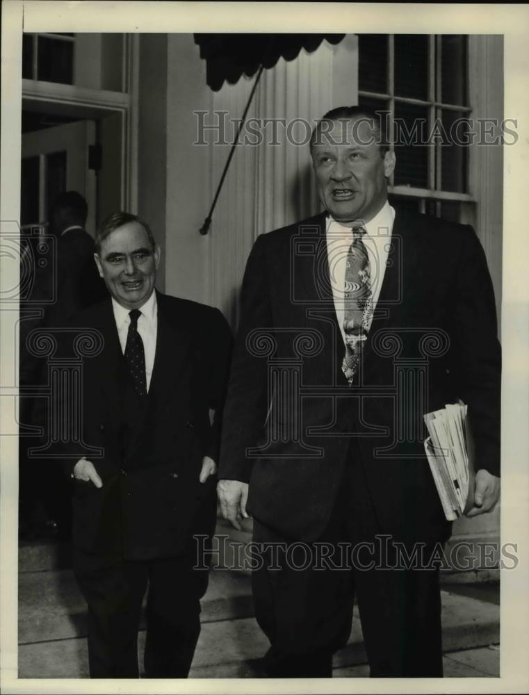 1956 Press Photo House Minority Leader Joseph Martin Jr - Historic Images