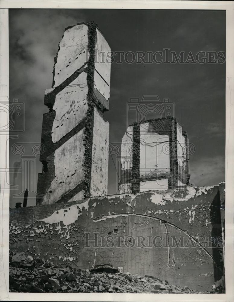 1939 Press Photo Kansas City Mo Low angle shot of ol Kansas City Courthouse - Historic Images